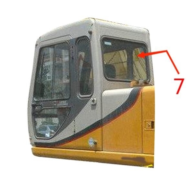 L'escavatore Window Glass Windshield della destra ha temperato il vetro