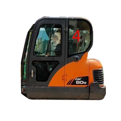 Posizione posteriore NO.4 della porta sinistra di vetro di DX60-9 DX70 DOOSAN