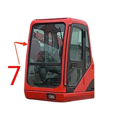 Vetro di finestra del parabrezza del FCC DOOSAN Digger Glass Replacement Right Side