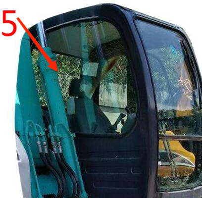 Posizione laterale No.5 di Glass Green Back dell'escavatore di Bent Resistant KOBELCO
