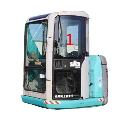 Alta porta sinistra spessa di Glass 5mm dell'escavatore di forza d'impatto KOBELCO sulla posizione NO.1
