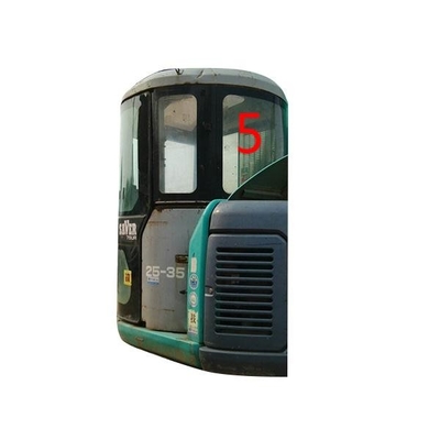 Escavatore laterale di piegamento Windshield di Window Glass Back dell'escavatore verde resistente