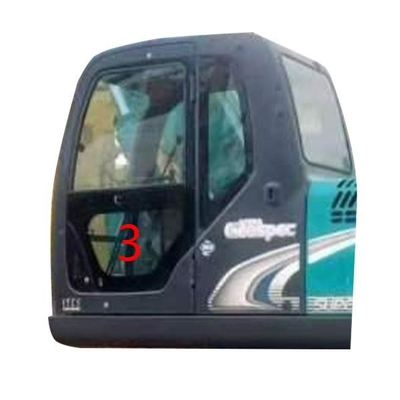 Verde più basso di posizione NO.3 di Glass Left Door dell'escavatore di SK-6 SK-8 SK230-6 SK50 KOBELCO