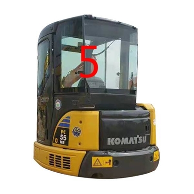 Lato posteriore NO.5 di Window Replacement RoHS dell'escavatore del parabrezza PC55MR PC55 KOMATSU