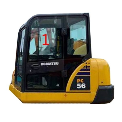 Posizione di vetro NO.1 grandi 5mm di vetro di parte di sinistra della carrozza di PC56-7 PC56 KOMATSU densamente