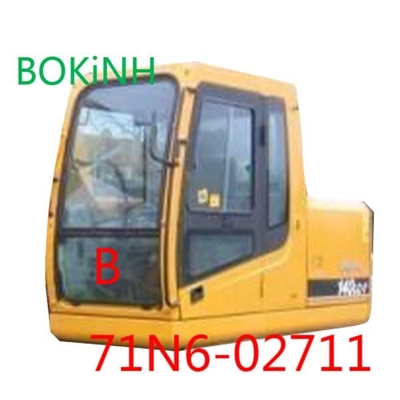 parabrezza di vetro di posizione inferiore B di 71N6-02711 HYUNDAI Front Glass Excavator Cab Tempered