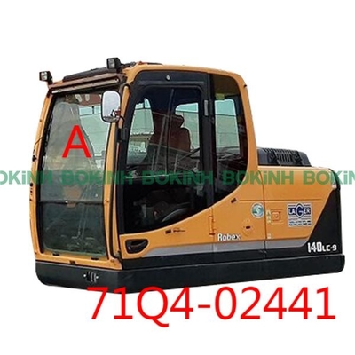 parabrezza di Cab Glass Front Upper Position A dell'escavatore di 71Q4-02441 HYUNDAI