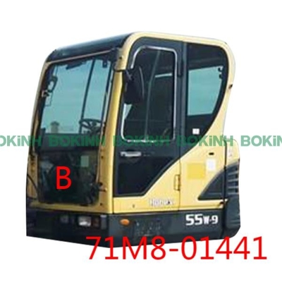 escavatore Cab Window Tempered di 71M8-01441 HYUNDAI Front Glass Lower Position B