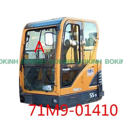 la finestra superiore di posizione A di Front Glass Replacement dell'escavatore di 71M9-01410 HYUNDAI ha temperato