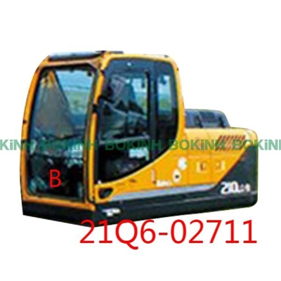 finestra Front Down Position B di Cab Tempered Glass dell'escavatore di 21Q6-02711 HYUNDAI