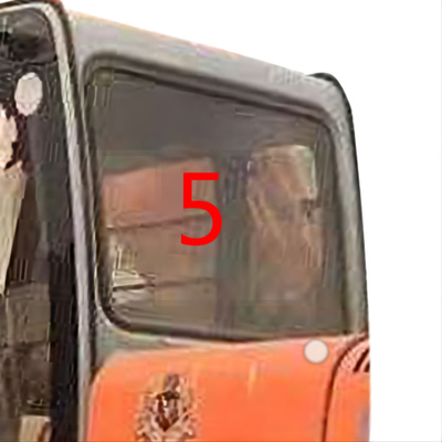 L'escavatore Glass Cab Window di 4457180 HITACHI ha temperato la posizione laterale posteriore di vetro NO.5