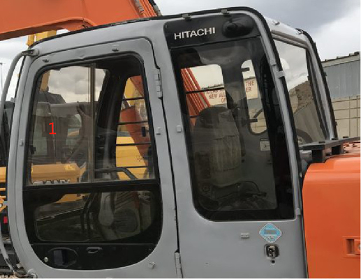 Posizione di vetro No.7 della destra di Cab Window Tempered dell'escavatore di 4457141 HITACHI