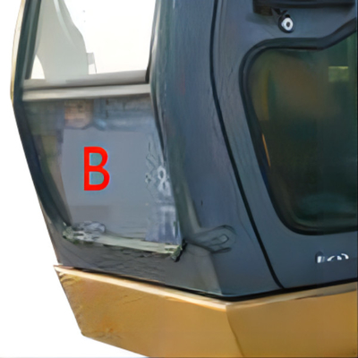 Vetro verde bianco della carrozza dei fori di Front Glass Replacement 10 dell'escavatore per gli zappatori