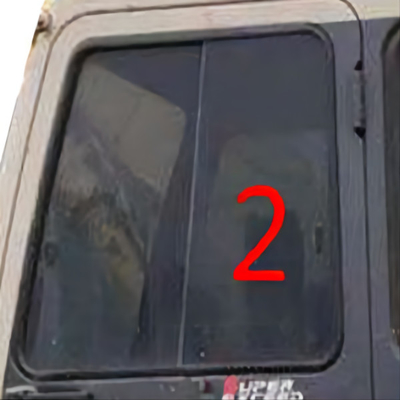 Il parabrezza di KATO Digger Window Replacement Left Side ha temperato il vetro