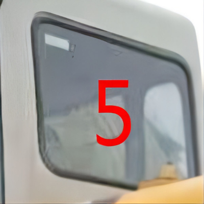 HD820 ha temperato il parabrezza del lato NO.5 di KATO Glass Excavator Cabin Back