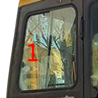 Posizione di vetro NO.1 di inclinazione della parte di sinistra della carrozza di KOMATSU dell'escavatore