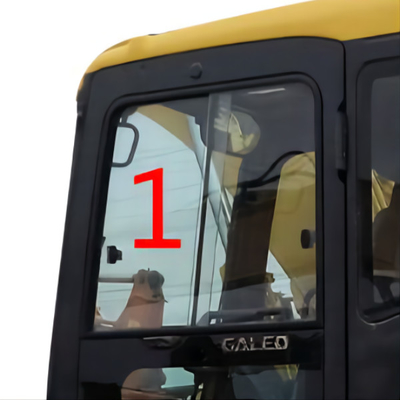 La posizione di vetro di parte di sinistra della carrozza di Daewoo KOMATSU inclina NO.1 5mm spessi