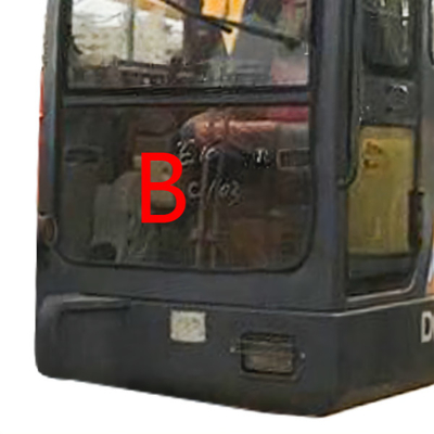Escavatore Windshield Front Glass Tempered di DAEWOO DH55