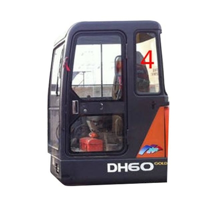 La sostituzione di Rear Windshield Glass dell'escavatore di DAEWOO DH55 ha temperato