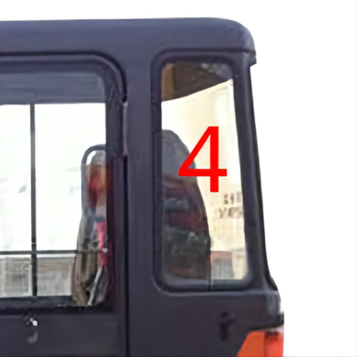 La sostituzione di Rear Windshield Glass dell'escavatore di DAEWOO DH55 ha temperato
