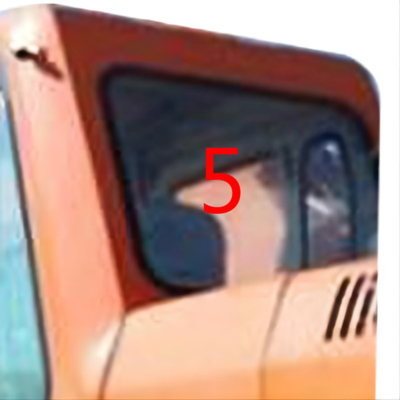 Il vetro di Cabin DOOSAN dell'escavatore DH215-9 ha temperato la sostituzione posteriore della finestra laterale