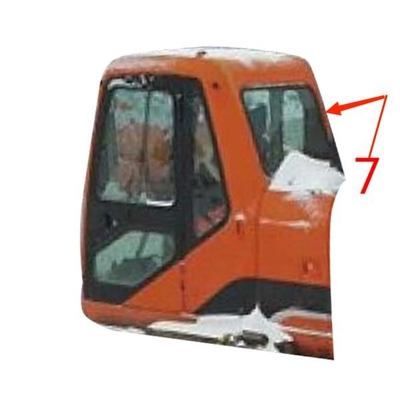 Vetro di finestra del parabrezza del FCC DOOSAN Digger Glass Replacement Right Side
