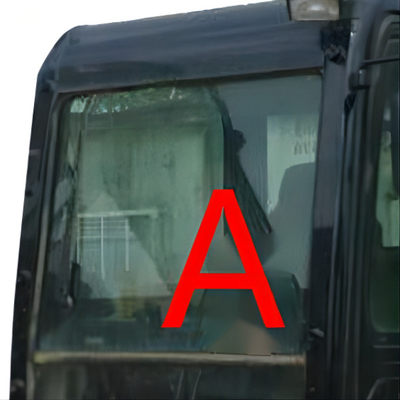 Vetro Front Windscreen Glass bianco della carrozza di E307E CAT307E CATERPILLAR