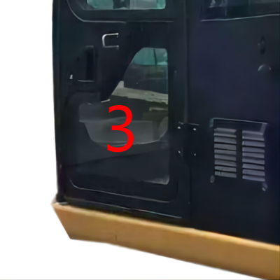 Vetro resistente di piegamento della carrozza di CATERPILLAR per la posizione più bassa NO.3 della porta sinistra dell'OEM degli zappatori