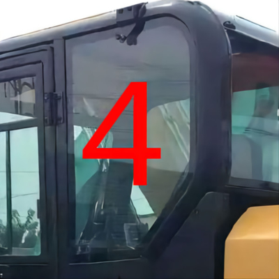 Posizione posteriore NO.4 della porta sinistra della carrozza di Window Glass CATERPILLAR dell'escavatore di CAT307E E307E