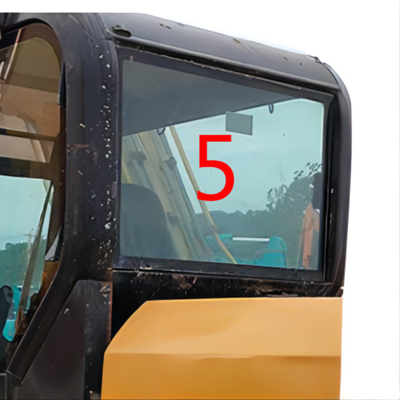 Il parabrezza laterale posteriore di posizione NO.5 di vetro della carrozza di Cabin CATERPILLAR dell'escavatore ha temperato il vetro