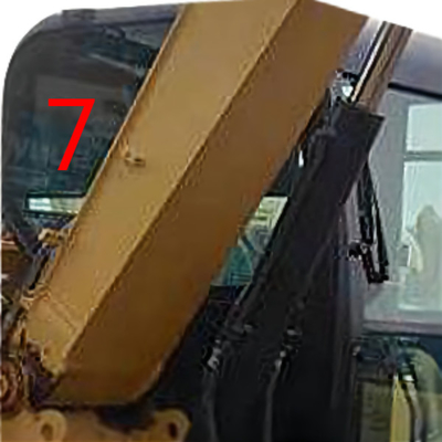 Vetro Digger Window Replacement bianco della carrozza di CATERPILLAR della destra