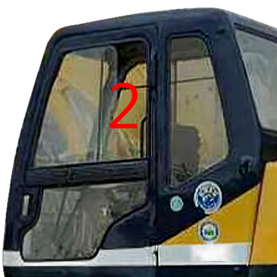 Posizione spessa diritta NO.2 di Glass 5mm dell'escavatore di Kobelco di posizione di parte di sinistra