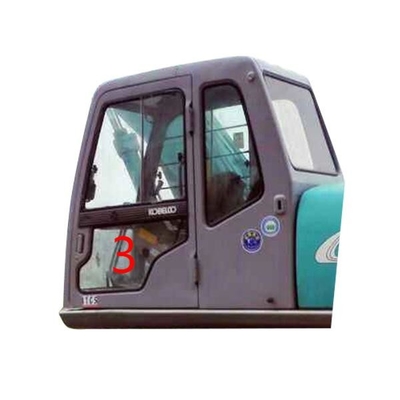 Porta sinistra posizione più bassa NO.3 di Cab Glass Tempered dell'escavatore di posizione