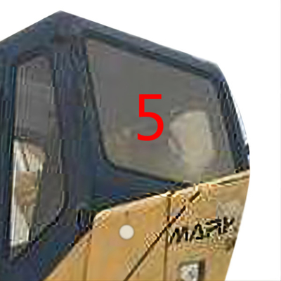 Sostituzione temperata laterale posteriore del tergicristallo di posizione No.5 di Cab Glass KOBELCO dell'escavatore