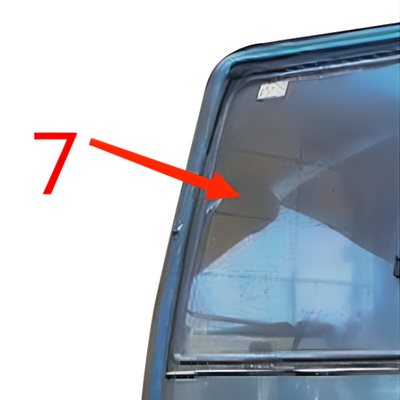 Posizione No.7 di Window Glass Green dell'escavatore della destra KOBELCO