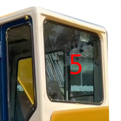 Sostituzione di vetro di piegamento di Back Side Window dell'escavatore della carrozza resistente di KOMATSU