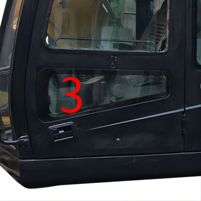 Posizione più bassa temperata di vetro NO.3 della porta sinistra di Cab Windshield Window dell'escavatore