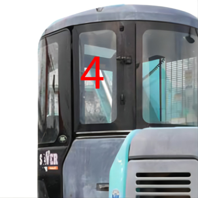 Buona posizione NO.4 della parte posteriore di Glass Left Door dell'escavatore di stabilità termica KOBELCO