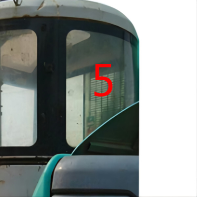 Escavatore laterale di piegamento Windshield di Window Glass Back dell'escavatore verde resistente