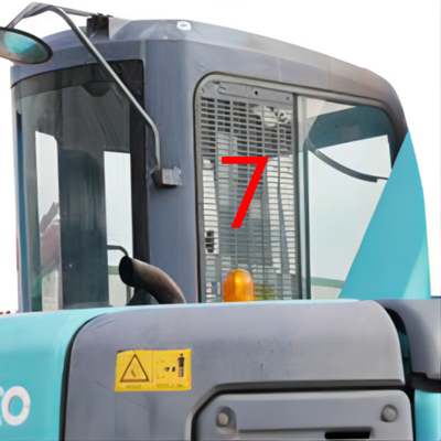 Escavatore Glass Windshield di posizione No.7 KOBELCO della destra