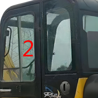 L'escavatore Door Window Replacement di HYUNDAI R60-7 ha lasciato la posizione laterale diritta NO.2