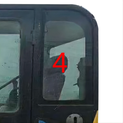 Vetro della carrozza del parabrezza per la posizione laterale posteriore NO.4 della porta sinistra degli zappatori