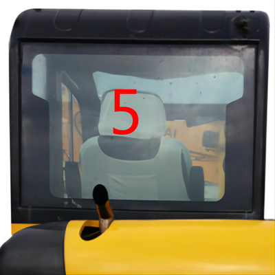 Vetro di finestra temperato di HYUNDAI Front Glass Back Side Excavator