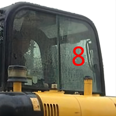 Escavatore bianco Glass Replacement di HYUNDAI Front Glass Right Side Position No.8