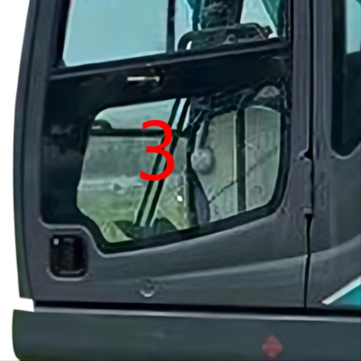 parabrezza più basso di posizione NO.3 della porta sinistra di Glass dell'escavatore di 900mm KOBELCO