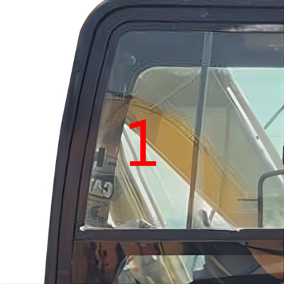 Posizione di vetro NO.1 di inclinazione temperata parabrezza della porta sinistra della carrozza ECE di CATERPILLAR