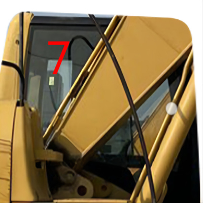 Escavatore bianco Windscreen Replacement Tempered di E320D