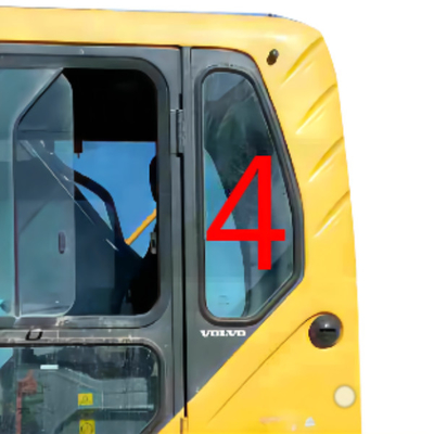 Posizione laterale posteriore No.4 di EC360B VOLVO Mini Digger Glass Replacement Windshield Left