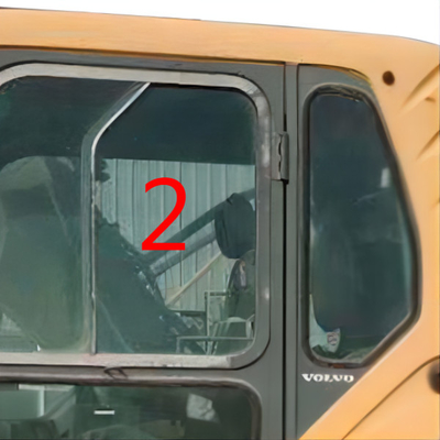 L'escavatore Door Window Replacement di EC210B sinistro a posizione No.2 della porta il vetro temperato su ordinazione