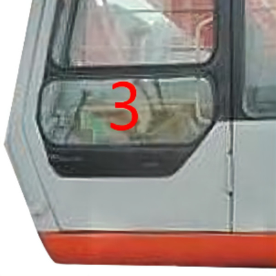 escavatore Cab Glass di 5mm Mini Digger Glass Replacement HITACHI